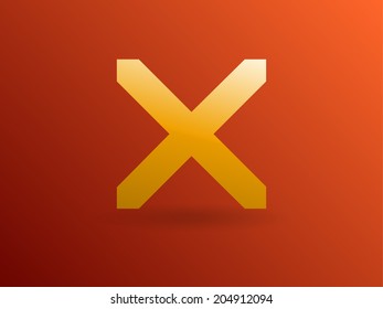Flat  icon of prohibit