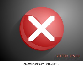 Flat  icon of prohibit