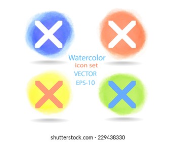 Flat  icon of prohibit