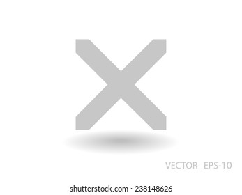 Flat  icon of prohibit
