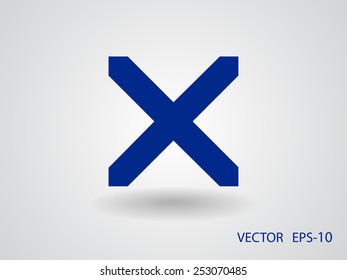Flat  icon of prohibit