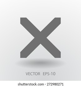 Flat  icon of prohibit