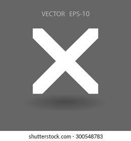 Flat  icon of prohibit