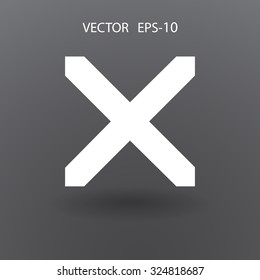Flat  icon of prohibit