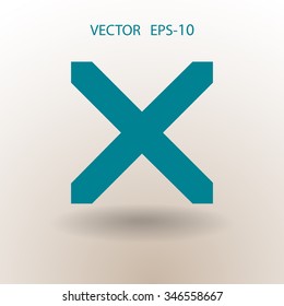 Flat  icon of prohibit