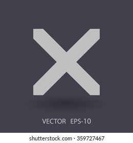Flat  icon of prohibit