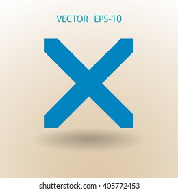 Flat  icon of prohibit