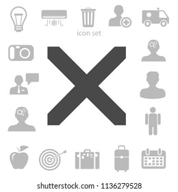 Flat  icon of prohibit. vector illustration
