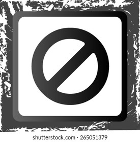 Flat icon of a prohibition