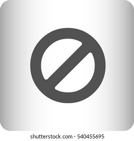 Flat icon of a prohibition