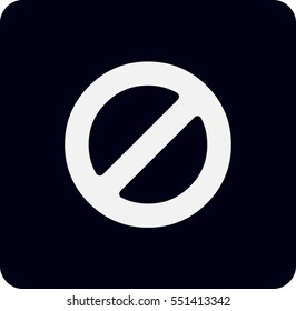 Flat icon of a prohibition