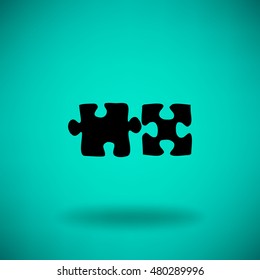 Flat icon. Puzzle.