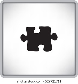 Flat icon. Puzzle.