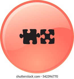 Flat icon. Puzzle.