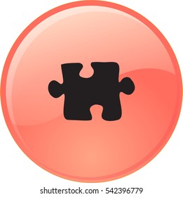 Flat icon. Puzzle.