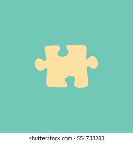 Flat icon. Puzzle.