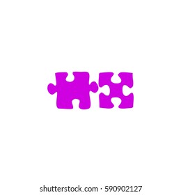 Flat icon. Puzzle.