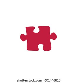 Flat icon. Puzzle.