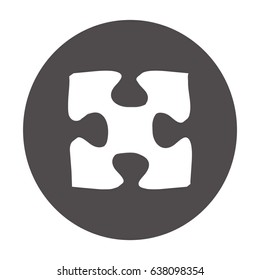 Flat icon. Puzzle.