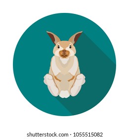 flat icon rabbit in vector format