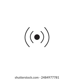 Flat Icon - Radio Signal for commercial use