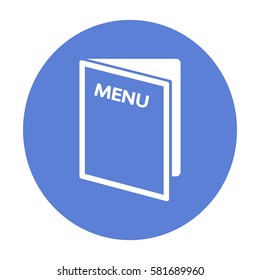 Flat icon. Restaurant menu.