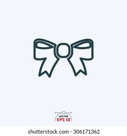 flat icon of ribbon.