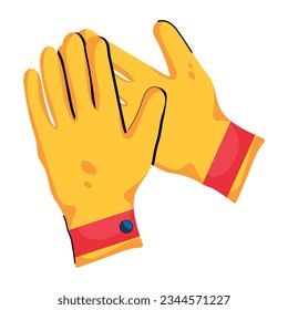 Flat icon of round applause
