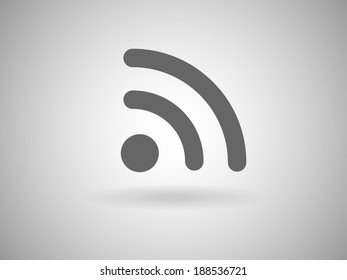 Flat icon of rss