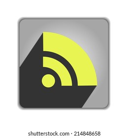 Flat icon of rss