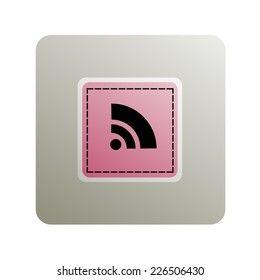 Flat icon of rss