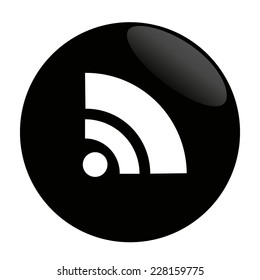 Flat icon of rss