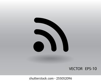 Flat icon of rss