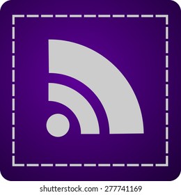 Flat icon of rss