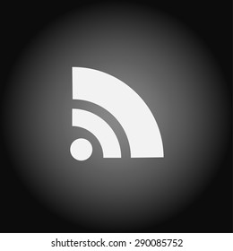 Flat icon of rss