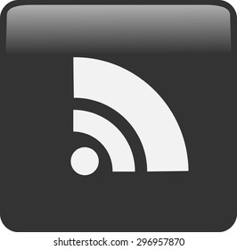Flat icon of rss