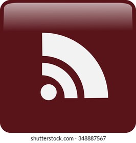 Flat icon of rss