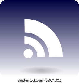 Flat icon of rss