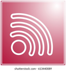 Flat icon of rss