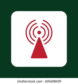 Flat icon of rss. vector illustration