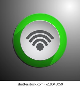 Flat icon of rss. vector illustration