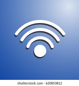 Flat icon of rss. vector illustration