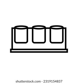 Flat icon rubbish bin minimalism, flat icon of rubbish bin in black and white