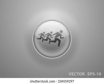 Flaches Symbol für Laufmittel