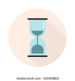 flat icon for sand clock in modern style,vector illustrations