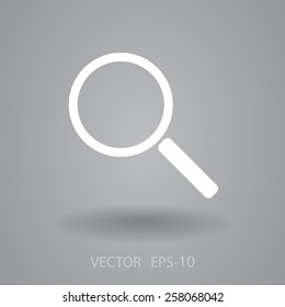 Flat icon of search