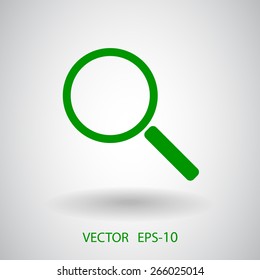 Flat icon of search