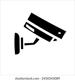 Flat icon of security camera vector