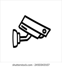 Flat icon of security camera vector