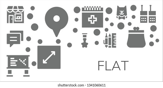 flat icon set. 11 filled flat icons.  Simple modern icons about  - Coffee shop, Location, Conversation, Badge, Whiteboard, School material, Blood, Resize, Cat, Purse, Walkie talkie
